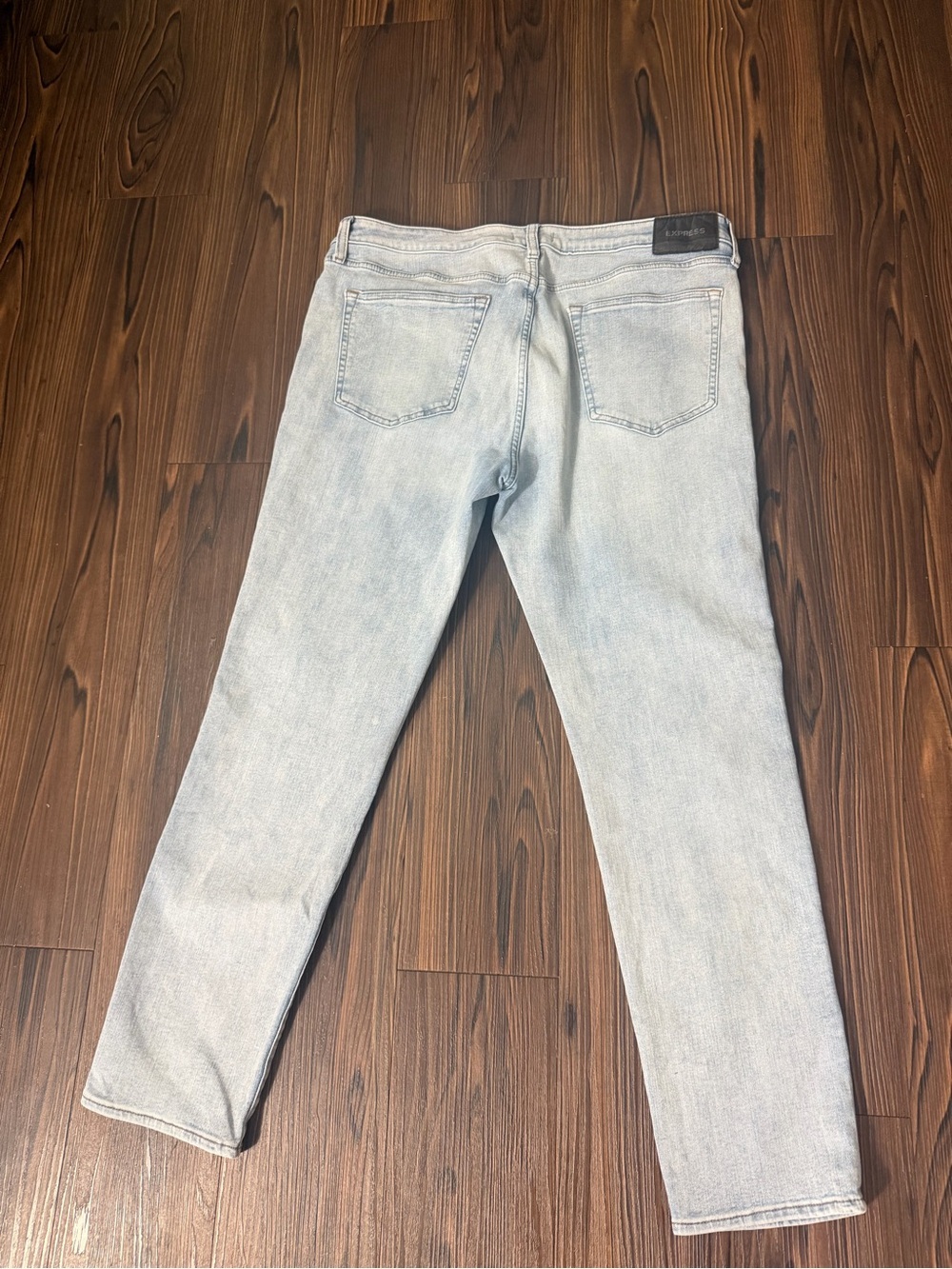 Express Men’s Slim 4-Way Hyper Stretch Light Wash Jeans Size 36x32 - Picture 3 of 11